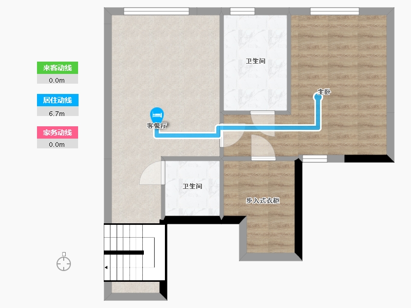 湖南省-长沙市-合能•枫丹新里-56.84-户型库-动静线