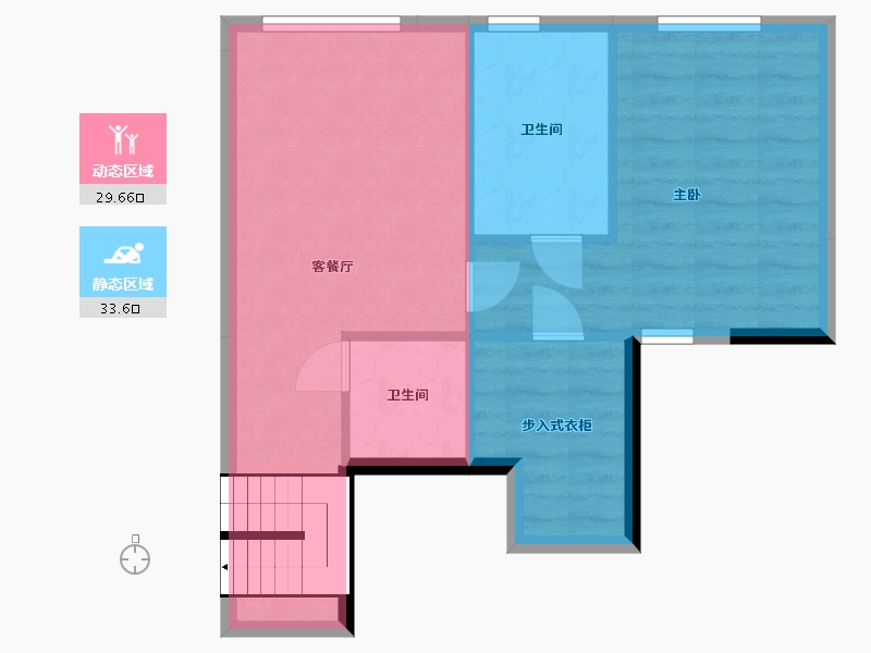 湖南省-长沙市-合能•枫丹新里-56.84-户型库-动静分区