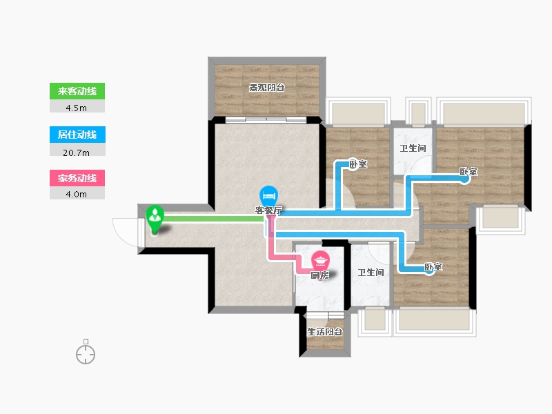 广东省-湛江市-千和园-74.08-户型库-动静线