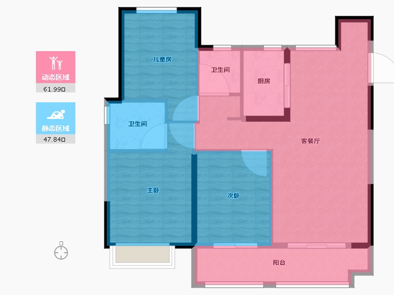 山东省-威海市-中梁国信海岳府-99.99-户型库-动静分区