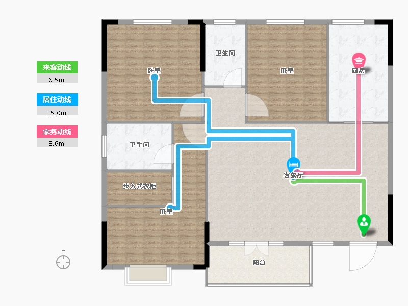 湖北省-宜昌市-华强·凤凰城-186.07-户型库-动静线