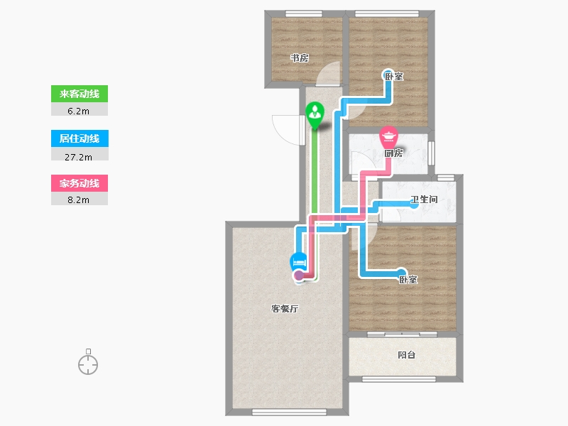 山东省-聊城市-民生·赛雅世纪城-97.00-户型库-动静线