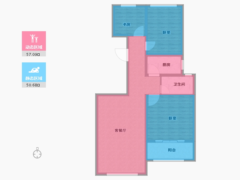 山东省-聊城市-民生·赛雅世纪城-97.00-户型库-动静分区