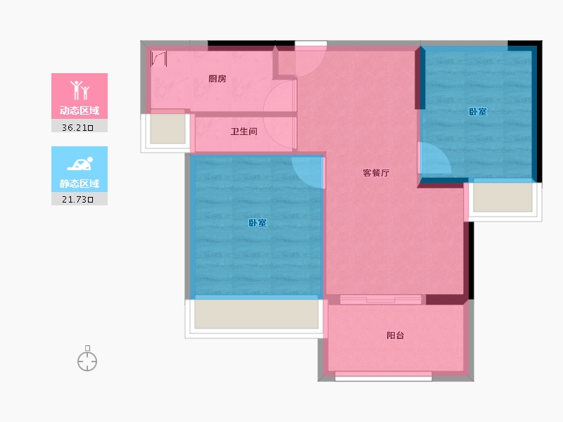 广东省-江门市-东方华庭-51.54-户型库-动静分区