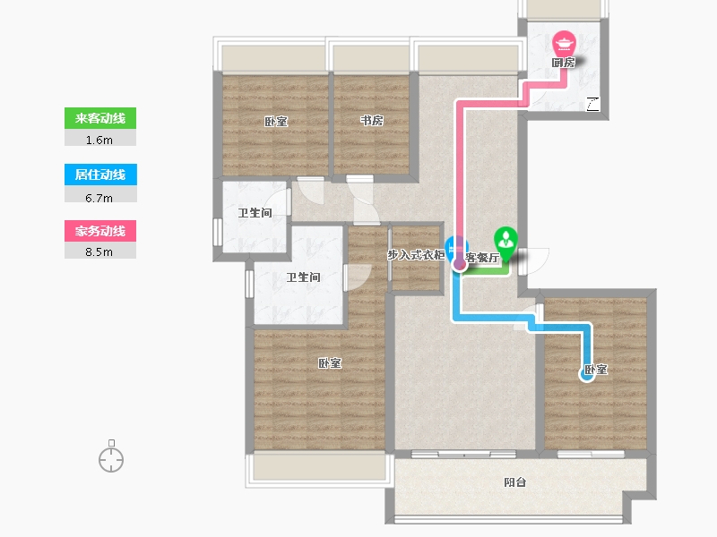 湖北省-武汉市-华发中城荟中央首府-114.00-户型库-动静线