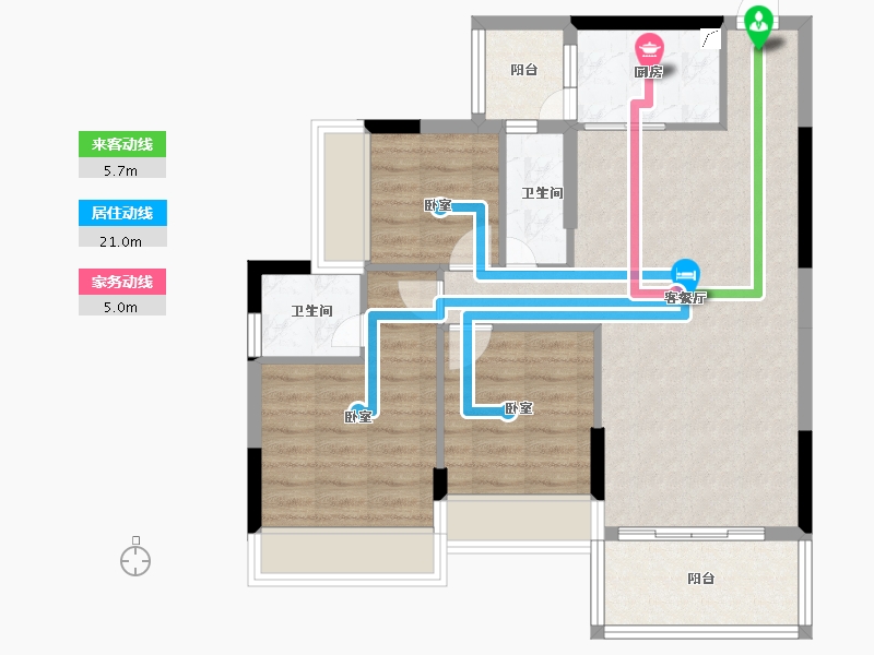 广东省-江门市-开平国汇豪庭-78.05-户型库-动静线