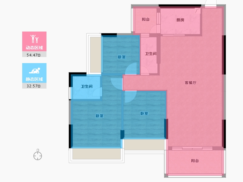 广东省-江门市-开平国汇豪庭-78.05-户型库-动静分区