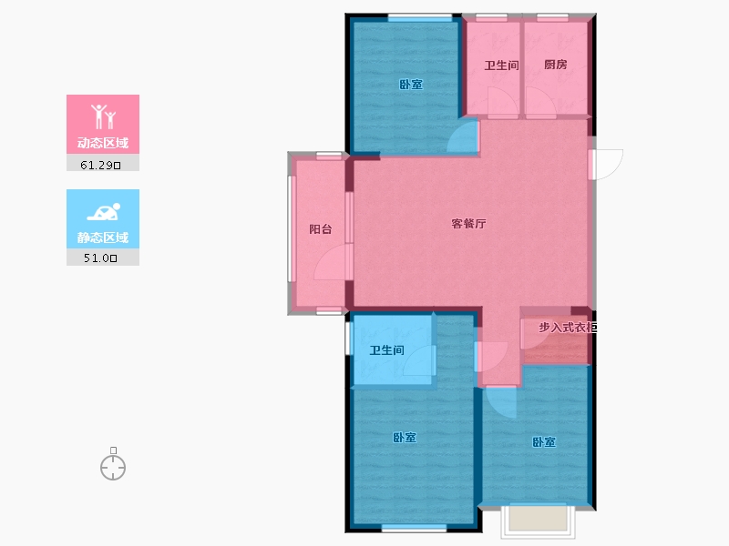 湖北省-武汉市-兰亭大境-101.00-户型库-动静分区