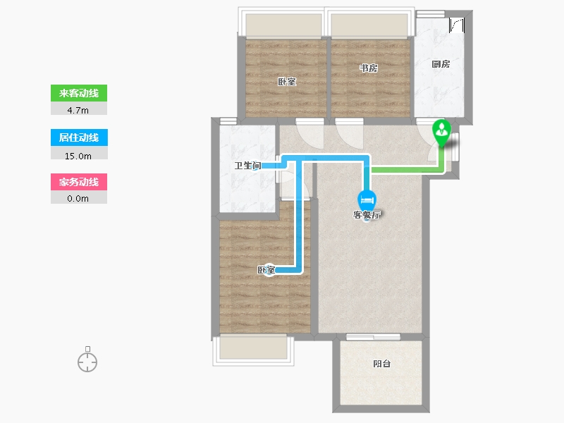 湖北省-武汉市-华发四季-74.00-户型库-动静线