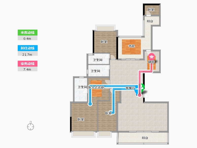 广东省-佛山市-海骏达宫馆-217.47-户型库-动静线