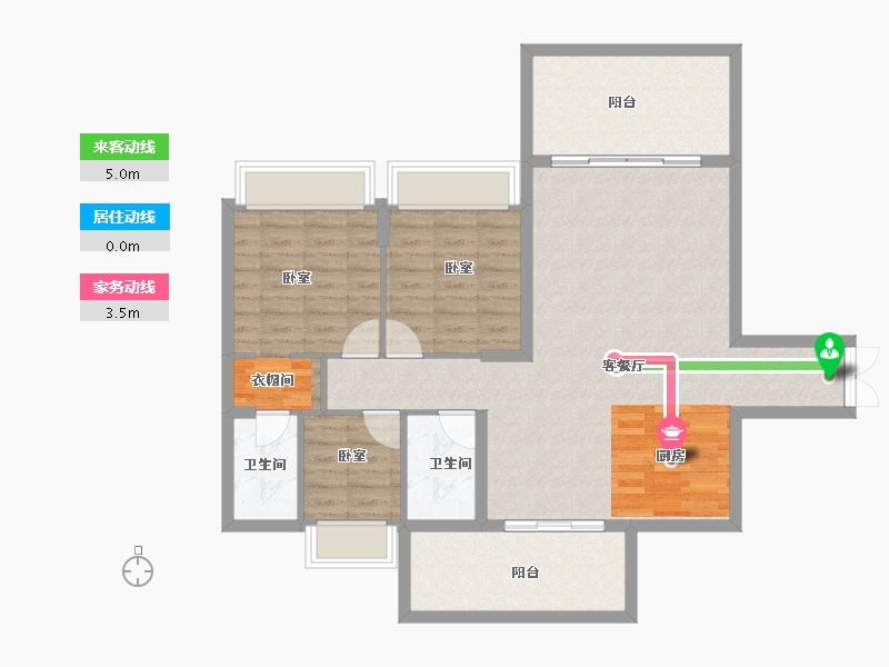 广东省-湛江市-宝江天盈-102.00-户型库-动静线