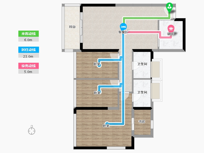 广东省-江门市-华以泰龙湾汇峰-99.55-户型库-动静线