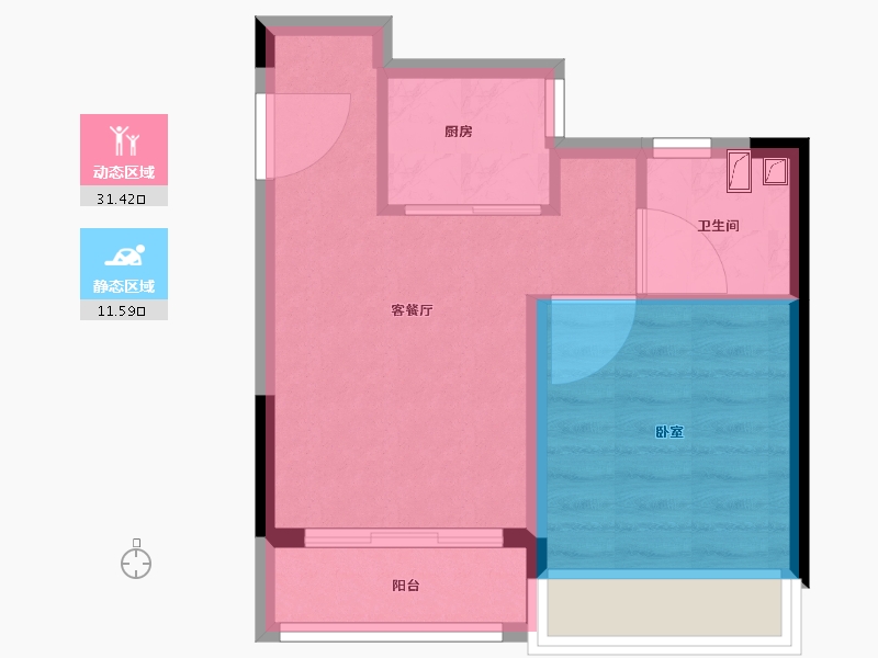 广东省-佛山市-佛山澳门城-38.00-户型库-动静分区