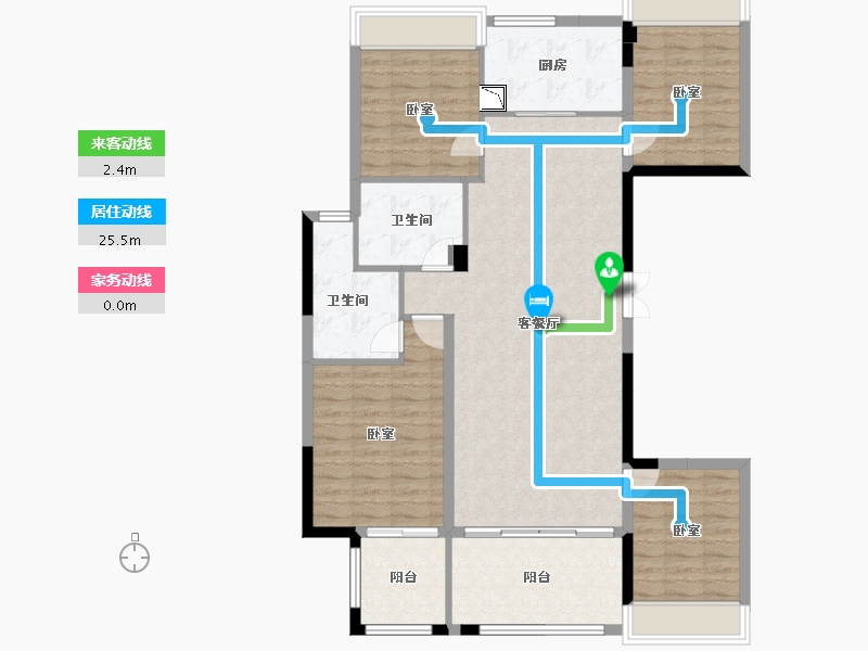 广东省-广州市-天健云山府-116.78-户型库-动静线