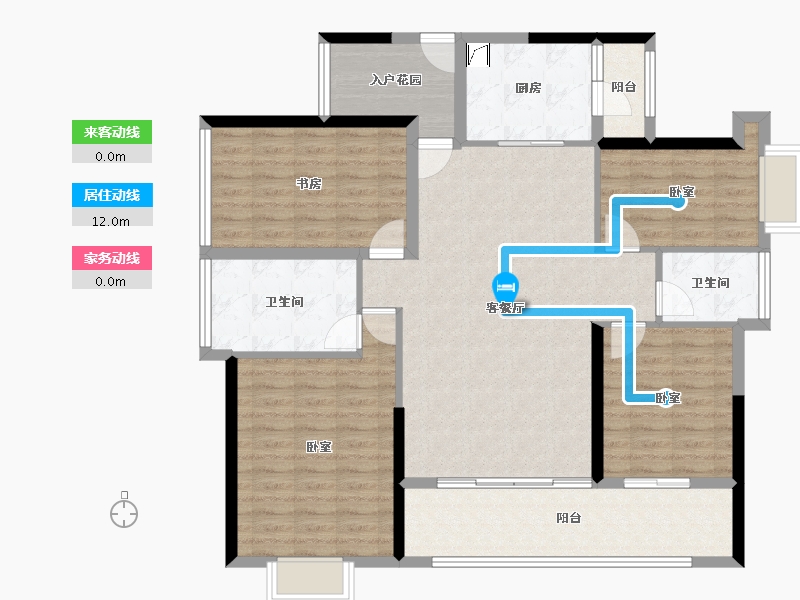 广东省-惠州市-中洲中央公园-120.57-户型库-动静线