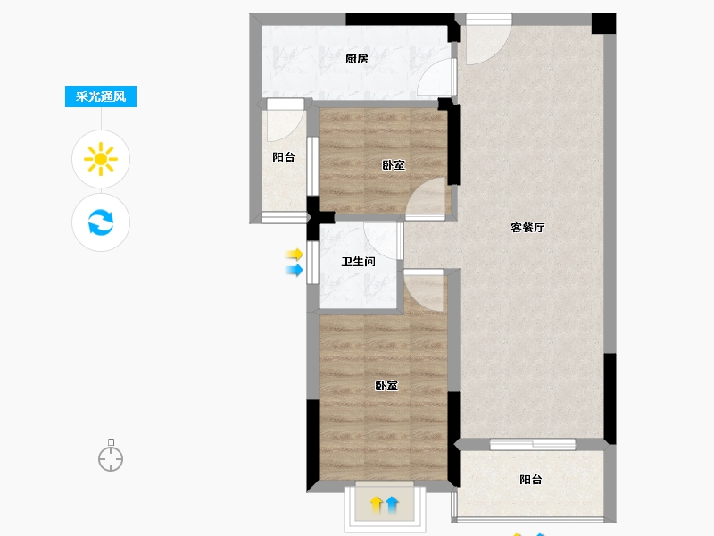 湖北省-宜昌市-三江至禧-62.21-户型库-采光通风