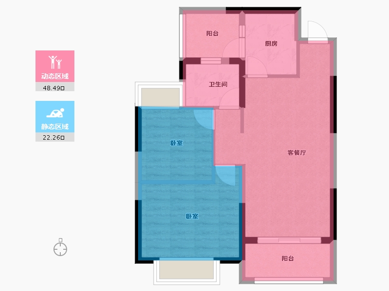 广东省-佛山市-通号天聚广场-63.12-户型库-动静分区