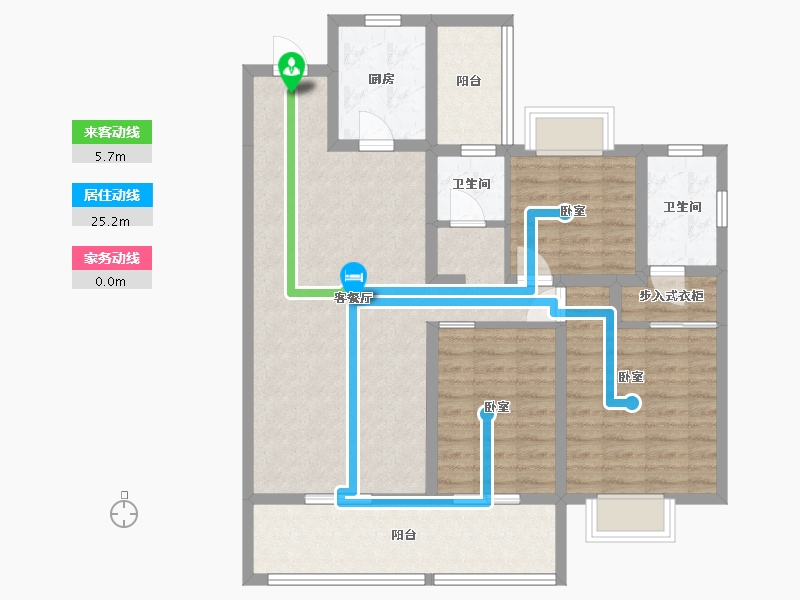 湖南省-株洲市-亿都澜庭-97.05-户型库-动静线