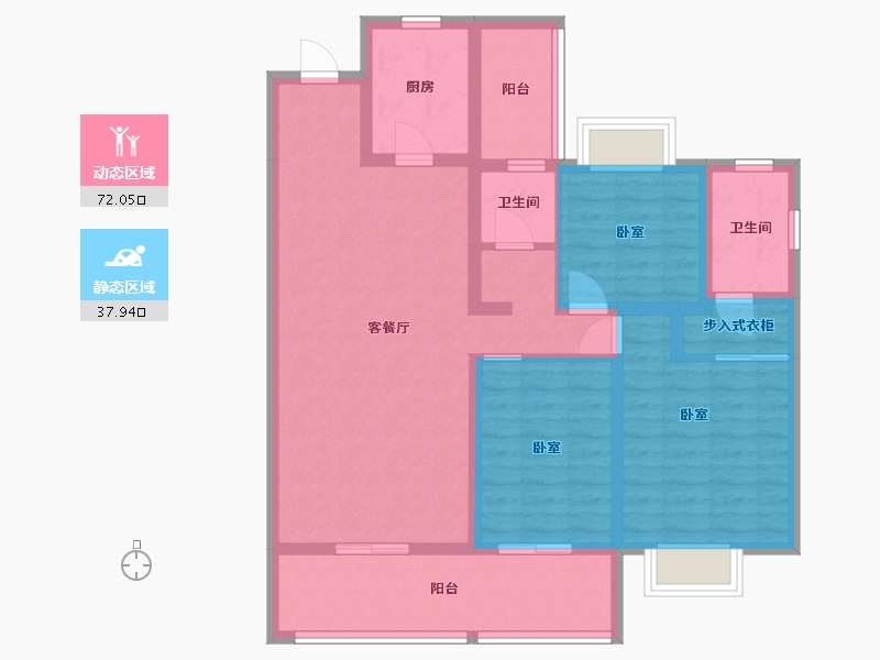 湖南省-株洲市-亿都澜庭-97.05-户型库-动静分区