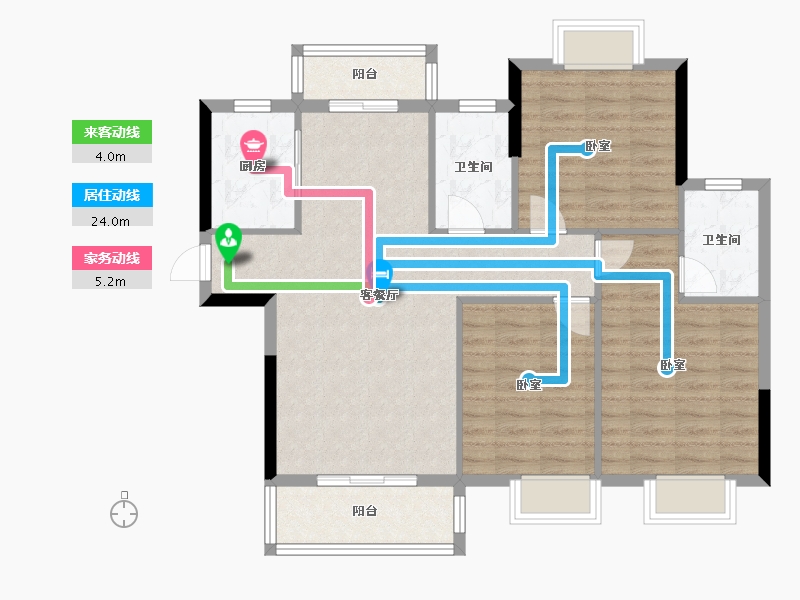 湖北省-黄石市-滨江国际-93.05-户型库-动静线