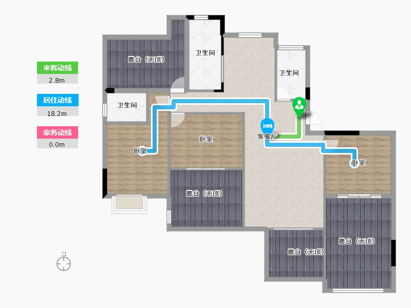 湖北省-孝感市-御颂新天地-153.94-户型库-动静线