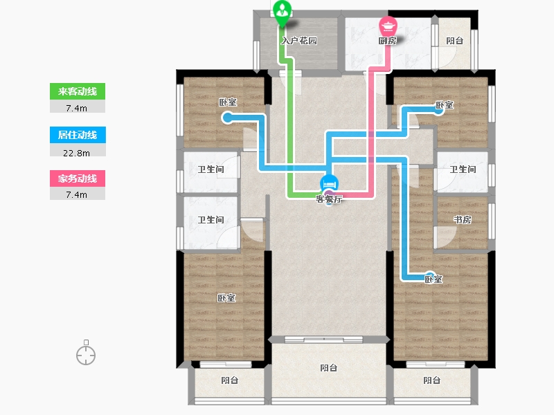 广东省-广州市-云星洲-128.08-户型库-动静线