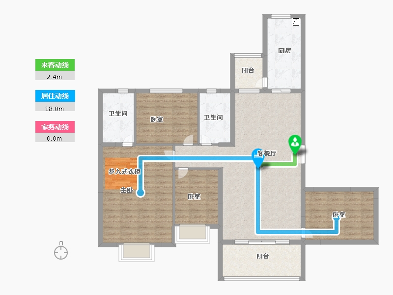 广东省-佛山市-佛山恒大御湖湾-118.00-户型库-动静线