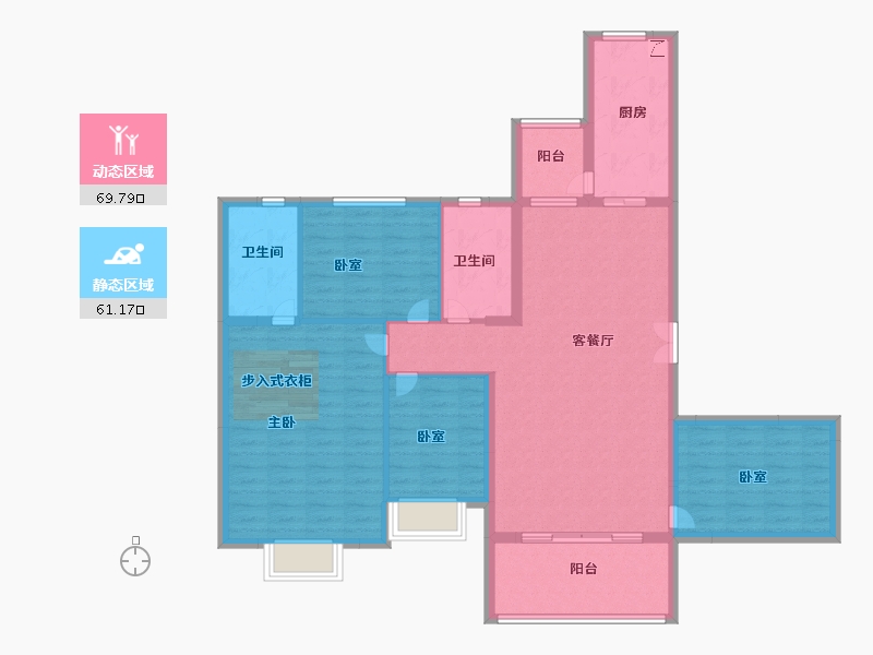 广东省-佛山市-佛山恒大御湖湾-118.00-户型库-动静分区