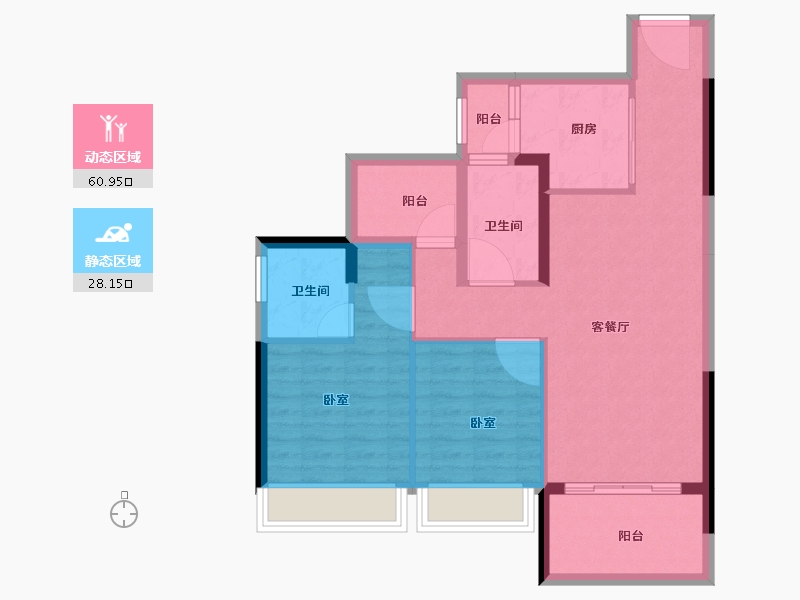 广东省-湛江市-湛江华发新城-79.67-户型库-动静分区