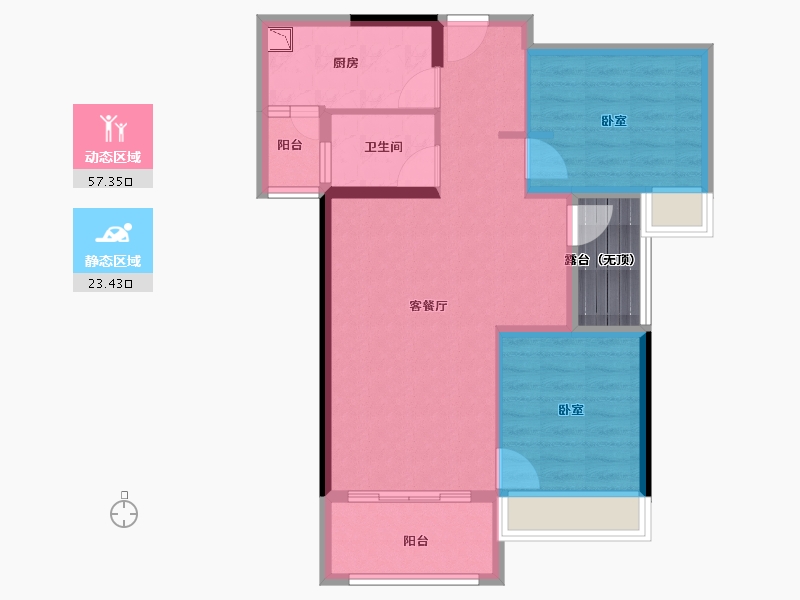 广东省-广州市-金茂绿岛湖-76.00-户型库-动静分区