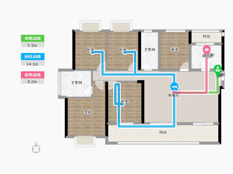 广东省-惠州市-中洲中央公园-127.81-户型库-动静线