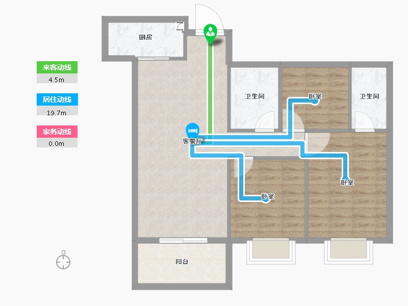 湖北省-孝感市-凤凰新城3期-82.30-户型库-动静线