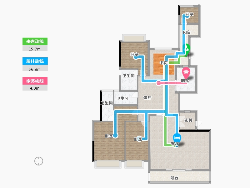 广东省-佛山市-海骏达宫馆-194.85-户型库-动静线