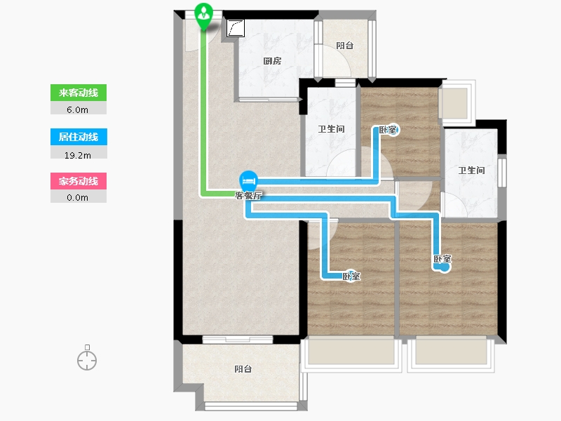 广东省-江门市-新会富力英皇金禧花园-78.00-户型库-动静线