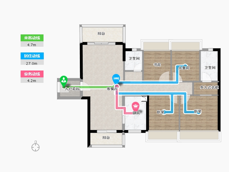 广东省-广州市-美的峯境-102.00-户型库-动静线