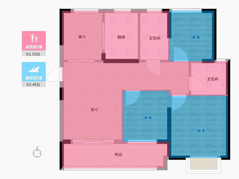 浙江省-绍兴市-合生杭州湾国际新城-82.00-户型库-动静分区