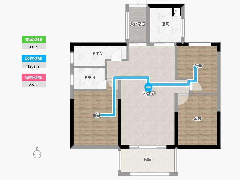 湖南省-湘潭市-湘潭东方明珠-91.16-户型库-动静线