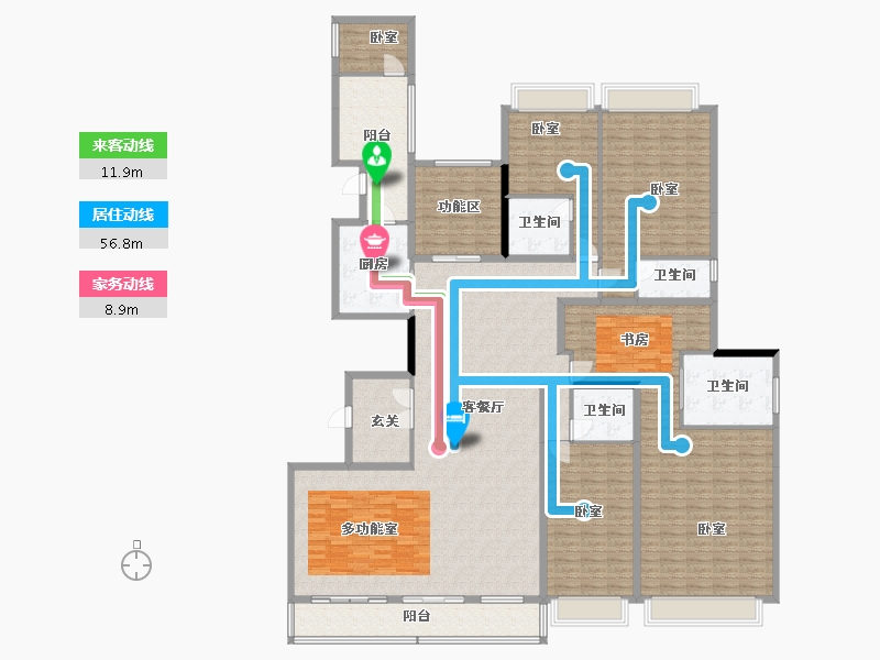 广东省-佛山市-海骏达宫馆-263.69-户型库-动静线