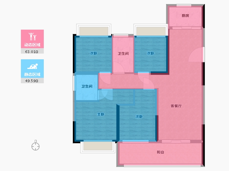 安徽省-蚌埠市-和顺静天府-101.00-户型库-动静分区