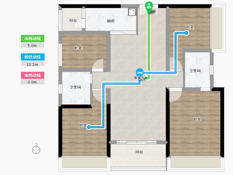 广东省-广州市-金茂绿岛湖-103.00-户型库-动静线