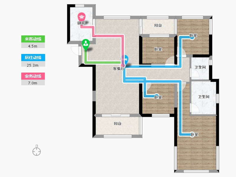 湖北省-黄冈市-蕲春府-106.50-户型库-动静线