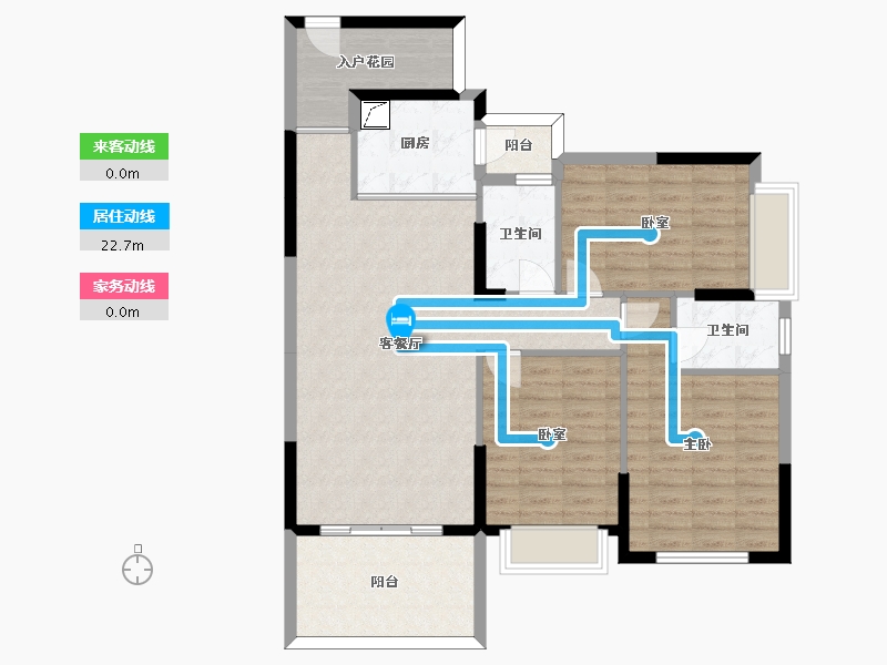 广东省-惠州市-博雅花园-101.48-户型库-动静线