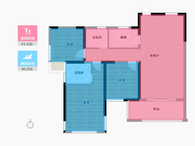 湖北省-黄冈市-蕲春府-83.15-户型库-动静分区