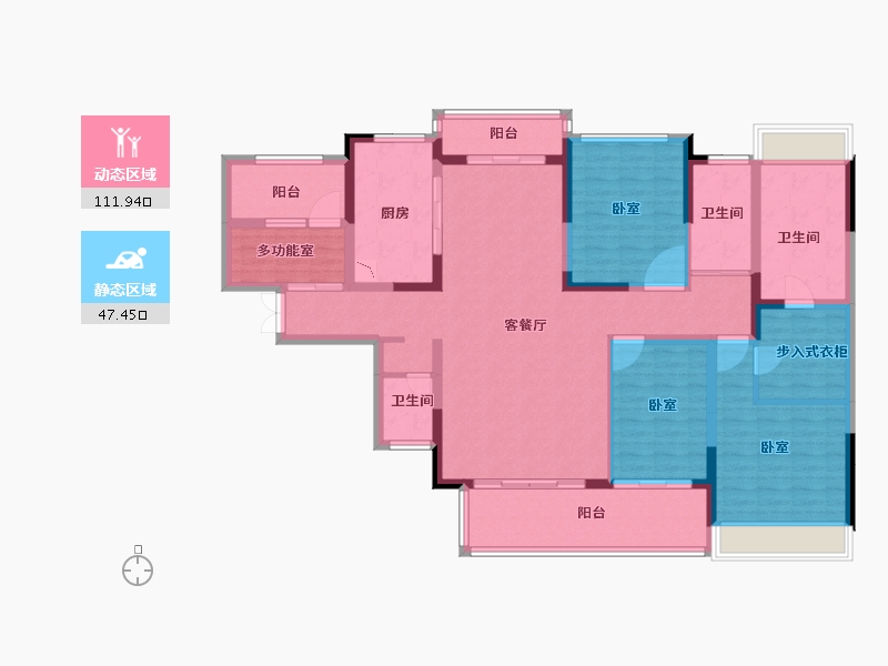 广东省-广州市-金茂绿岛湖-142.00-户型库-动静分区