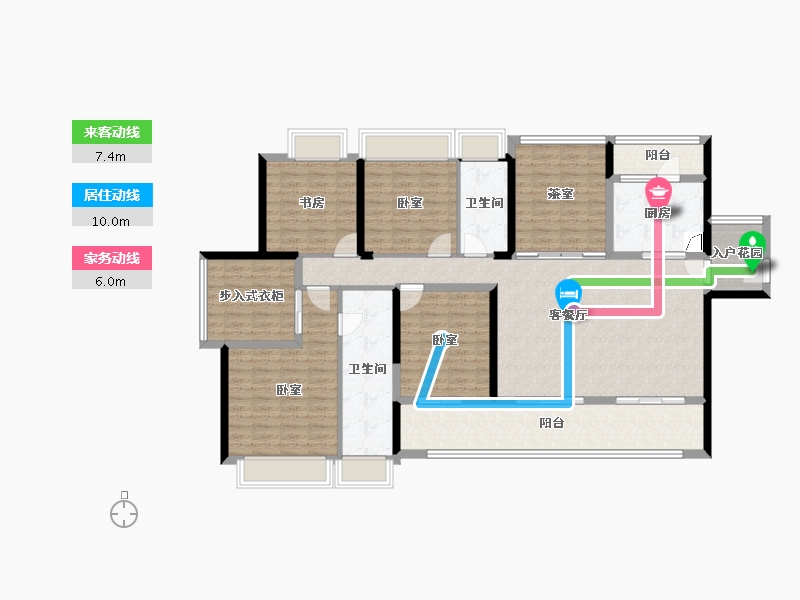 广东省-惠州市-中洲中央公园-153.01-户型库-动静线