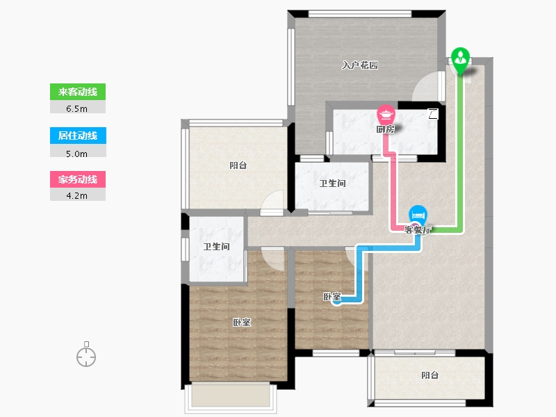 广东省-江门市-龍灣路九號-101.02-户型库-动静线