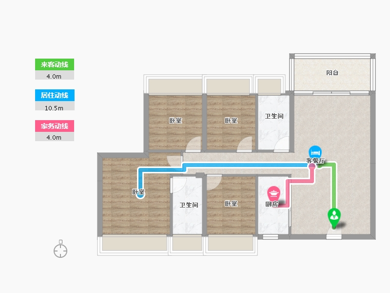 广东省-湛江市-麻章广弘商业广场-94.82-户型库-动静线