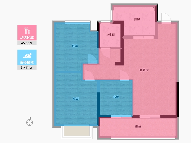 江苏省-无锡市-金融街金悦府-71.01-户型库-动静分区