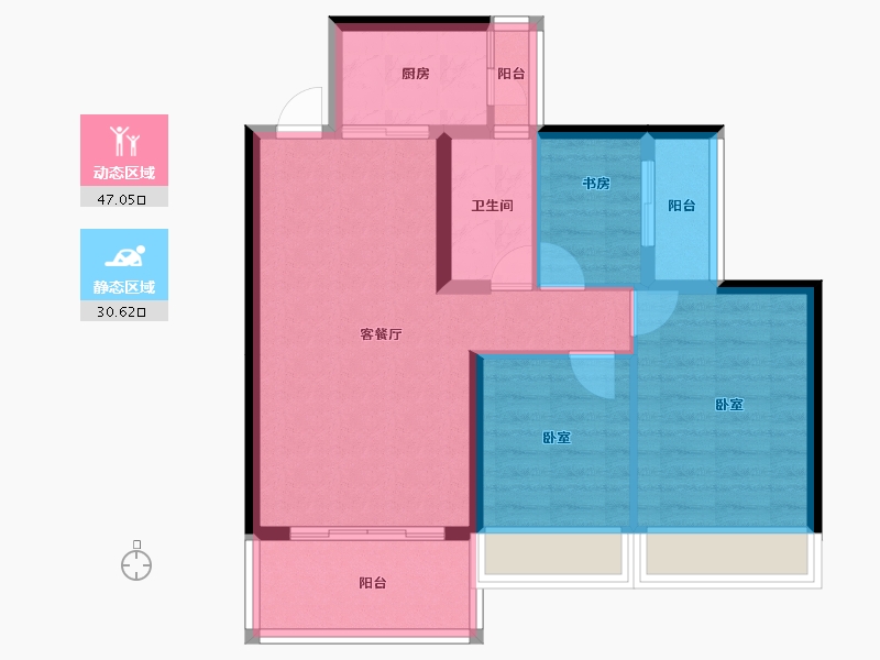 广东省-湛江市-麻章广弘商业广场-69.13-户型库-动静分区