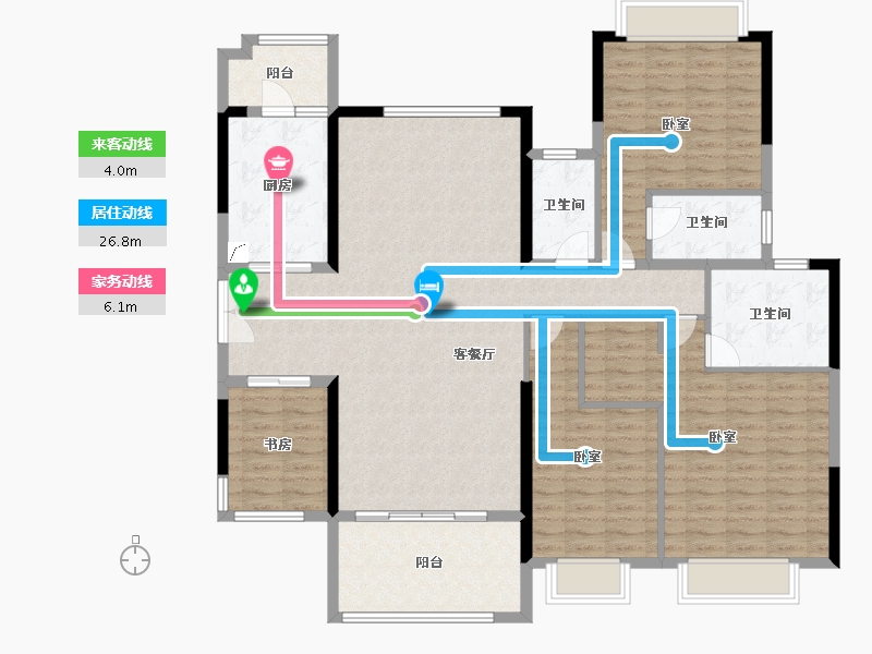 广东省-惠州市-方直君御-146.97-户型库-动静线